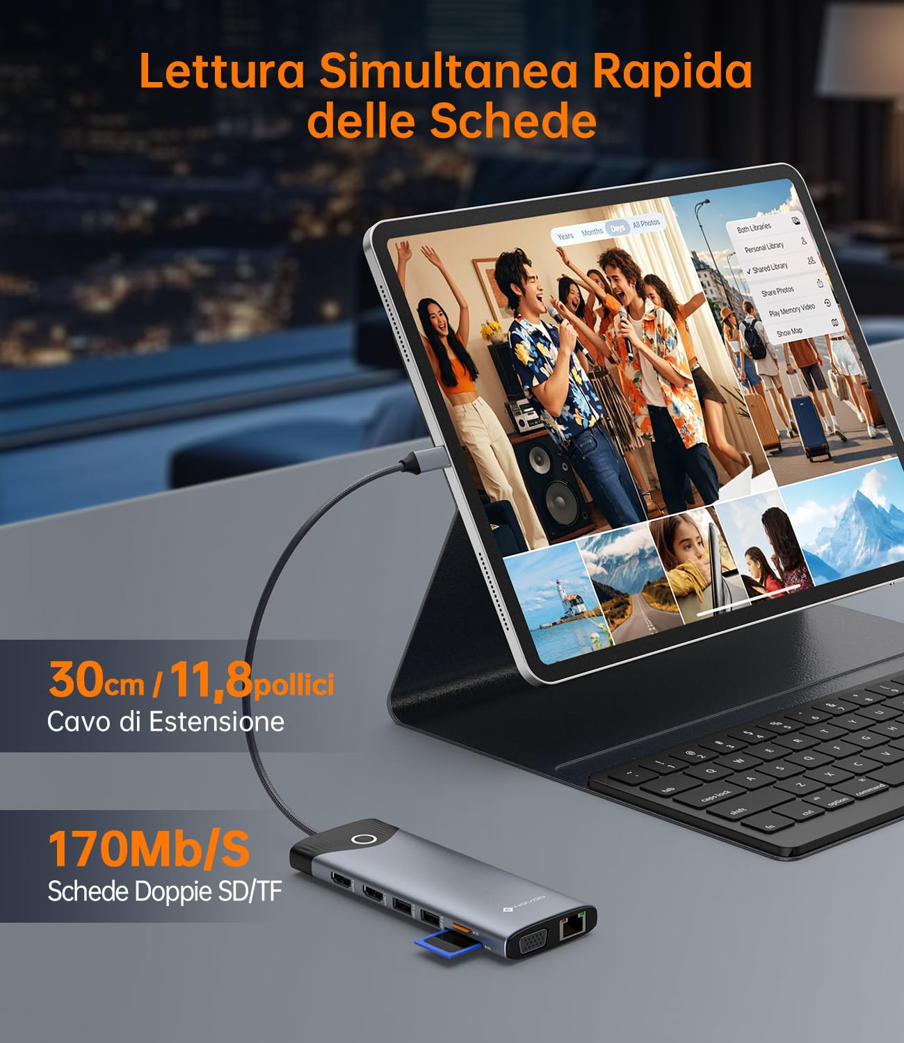 NOVOO 15-w-1 stacja dokująca USB c