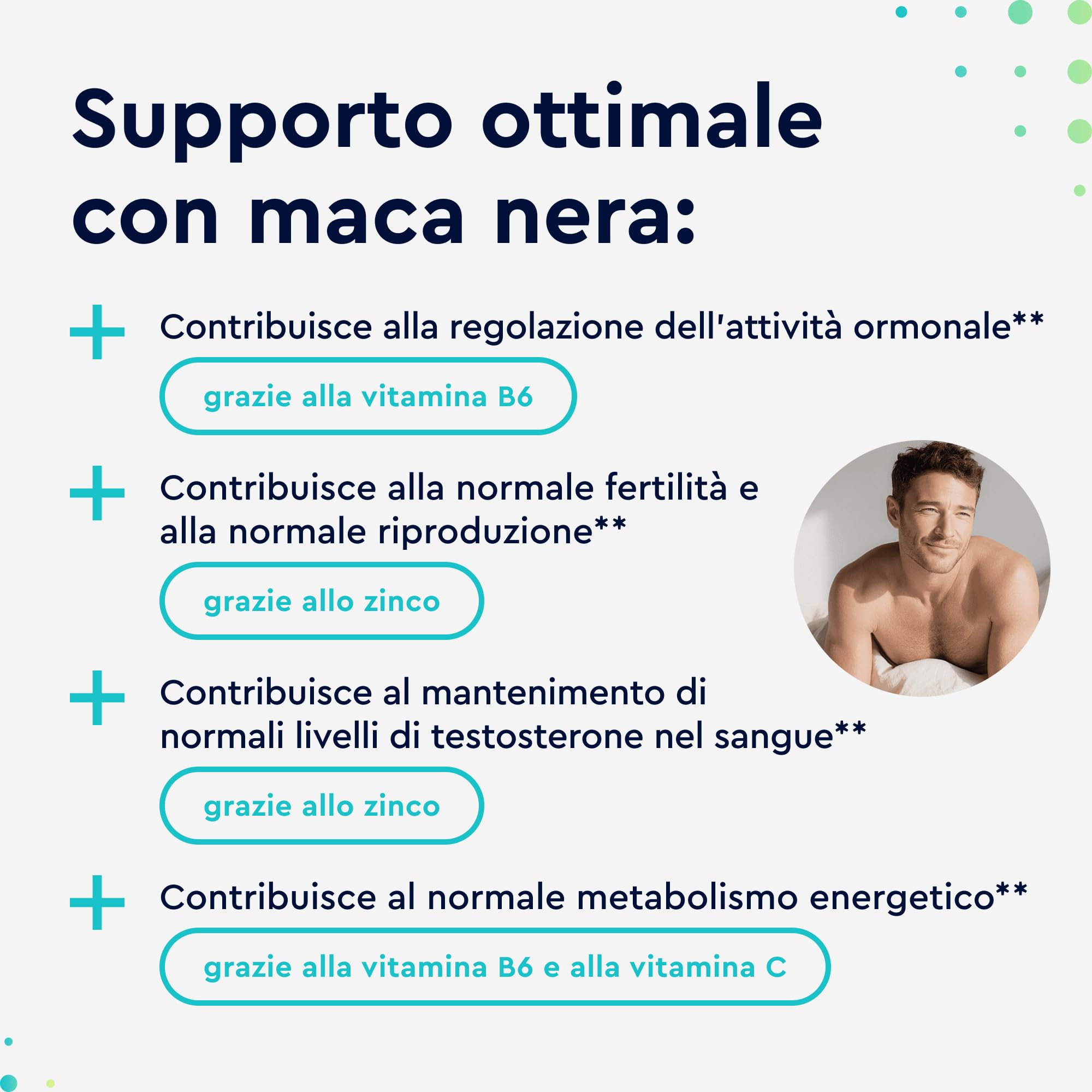 Maca Nera Peruviana, 120 Capsule, 9000mg, Alto Dosaggio, + L-Arginina, Zinco + Vitamine B6 & C, Estratto Maca Nera 450mg 20:1, Integratore Rinvigorente Extra Forte