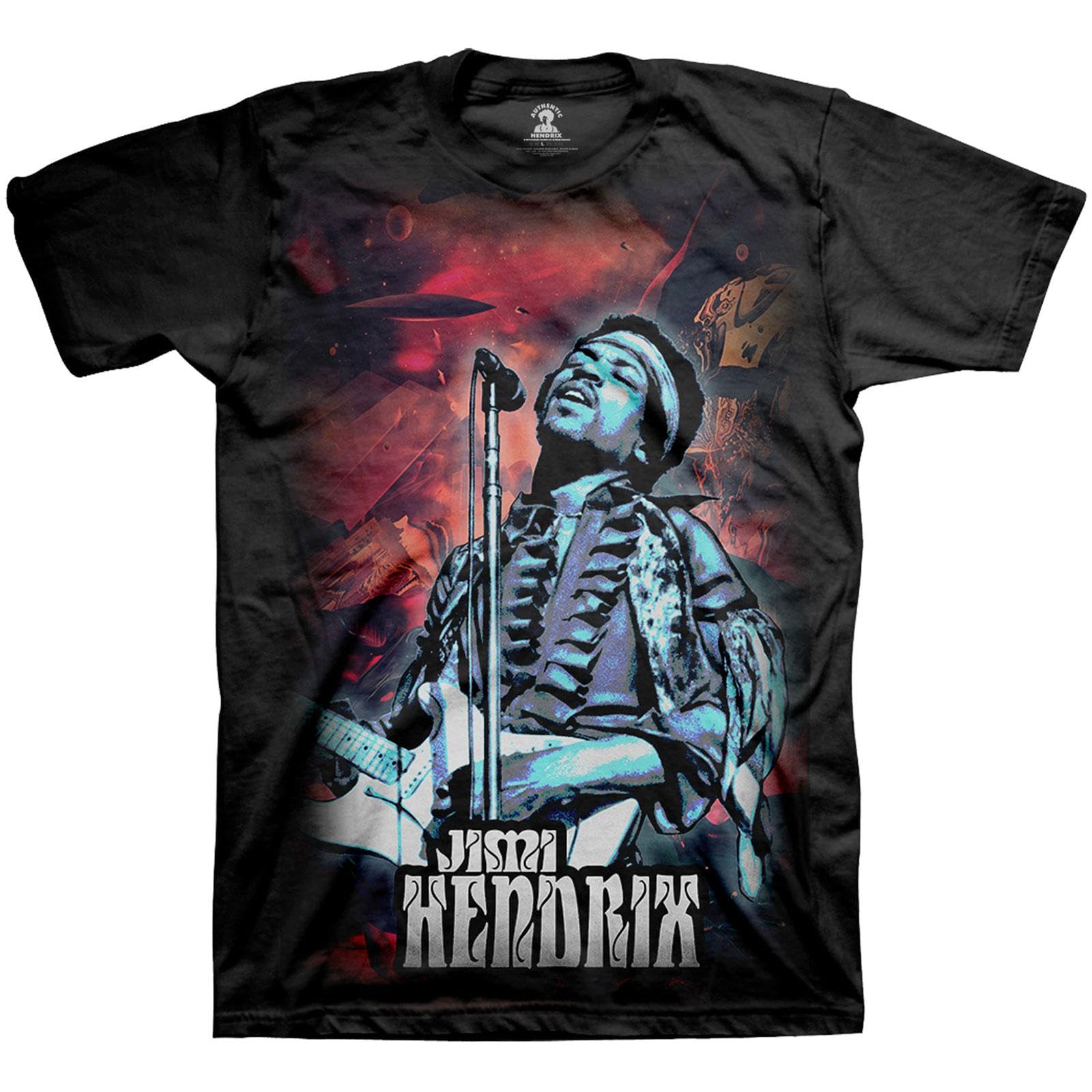 Jimi Hendrix Unisex T-Shirt Universe Multicoloured