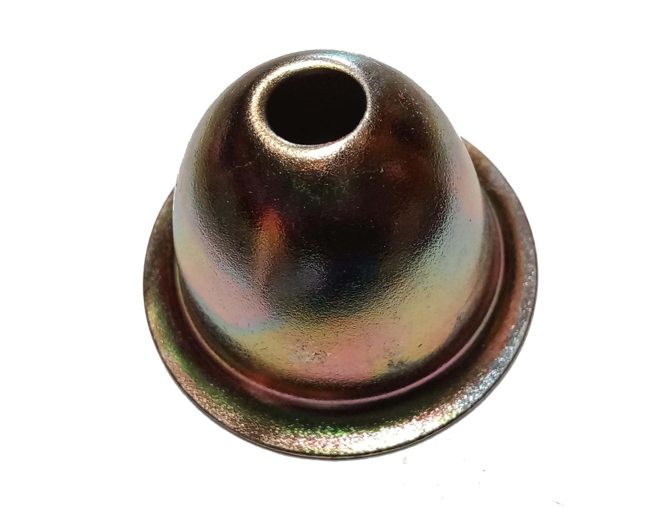 Rosace conique en acier zingué jaune 19mm pour finition de vissage