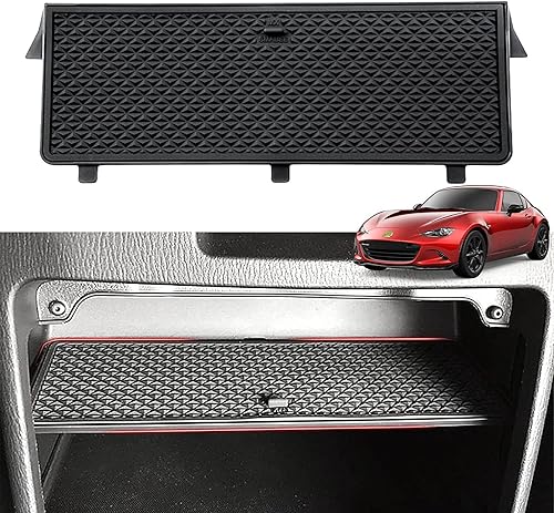 YUECHI Accesorios de coche ABS consola central guantes, bandeja organizadora de reajuste, caja clasificada para Mazda MX-5 RF Miata 2015-2019