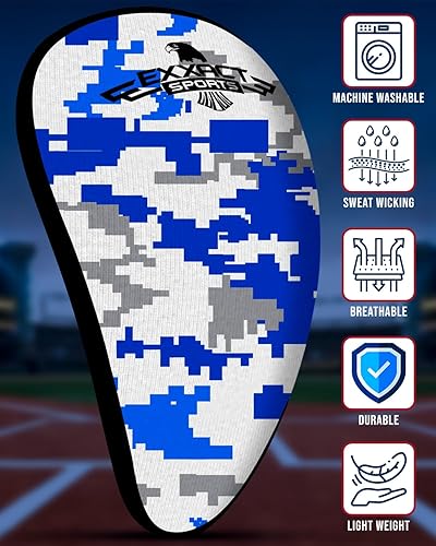 Miniatura 4 de Exxact Sports Copa atlética ligera para hombres y niños con borde suave comodidad para un apoyo superior, copa de béisbol para niños y jóvenes para