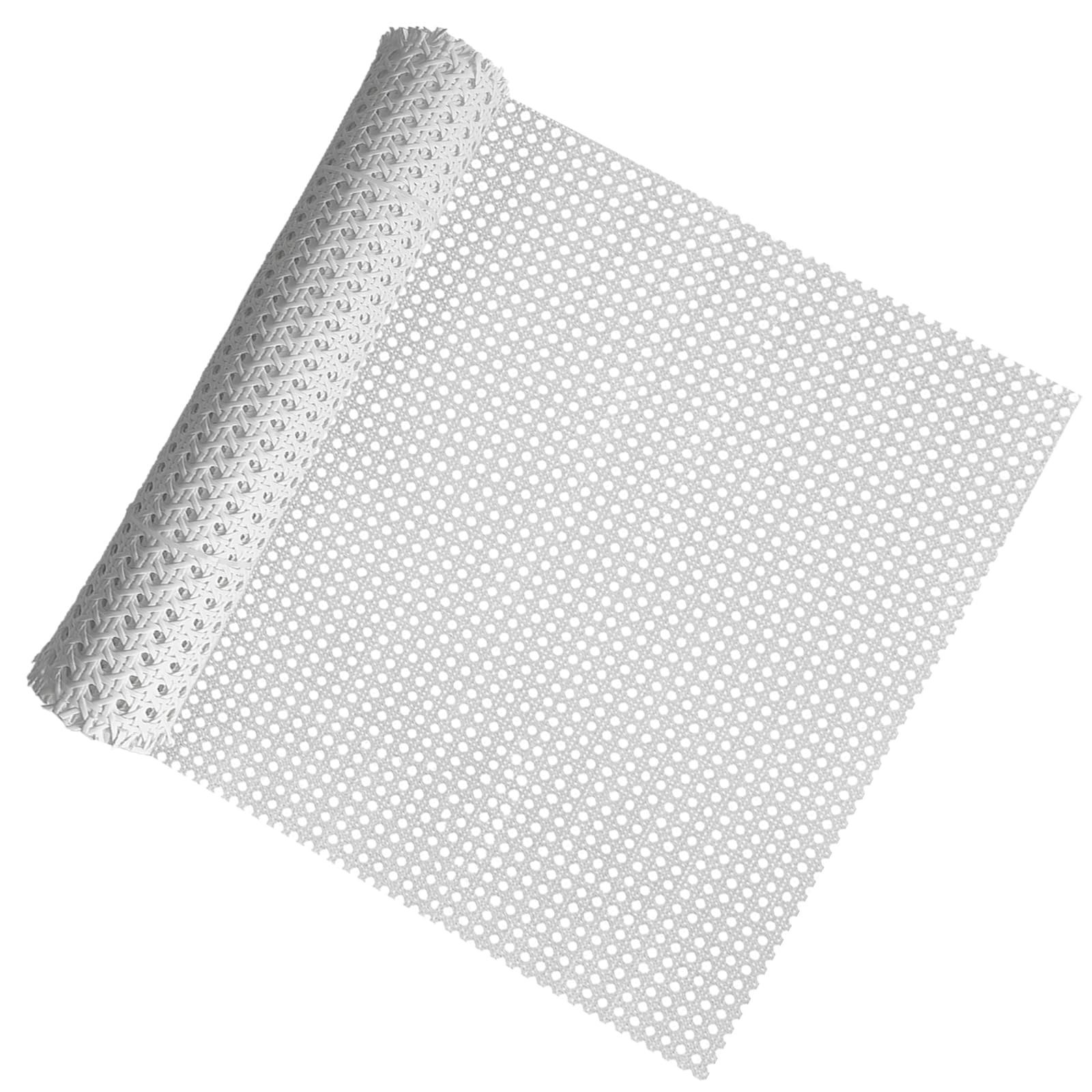 Selliner White 15.8In Width X 6.6Ft Long Synthetic Plastic Rattan Roll Cane Webbing