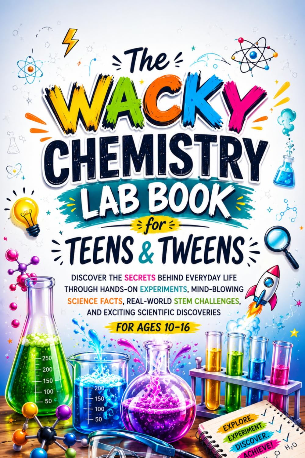THE WACKY CHEMISTRY LAB BOOK FOR TEENS AND TWEENS: Discover the Secrets Behind Everyday Life Through Hands-On Experiments, Mind-Blowing Science Facts, ... Scientific Discoveries for Ages 10–16