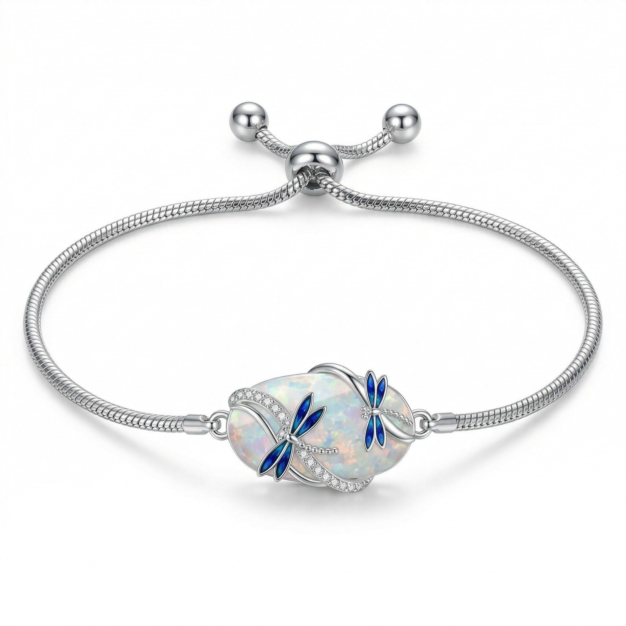URONE Bracciale in argento Sterling 925 con opale, gioiello da donna