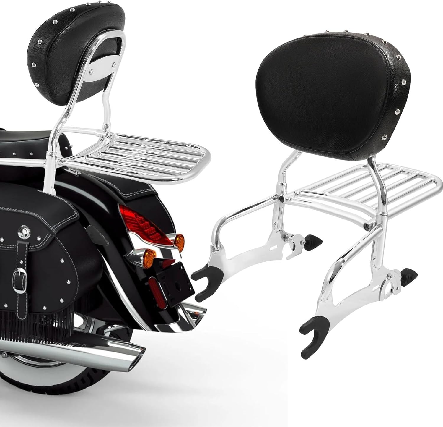 インディアンロードマスターリミテッド2021-2022用バイクシーシーバーラゲッジラックバックレストアクセサリー
