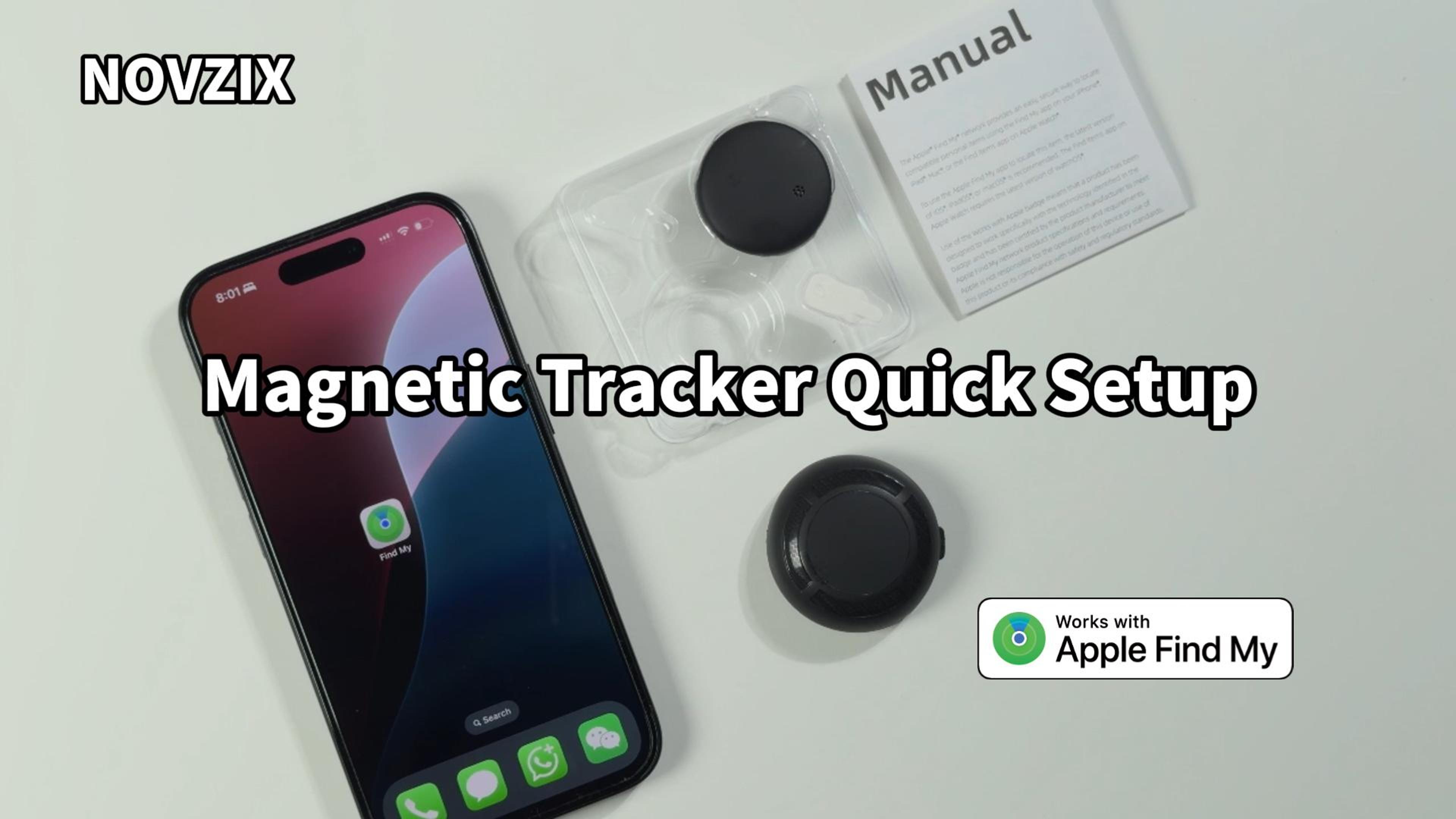 Watch NOVZIX Magnetic iOS Tracker Quick Setup on Amazon Live
