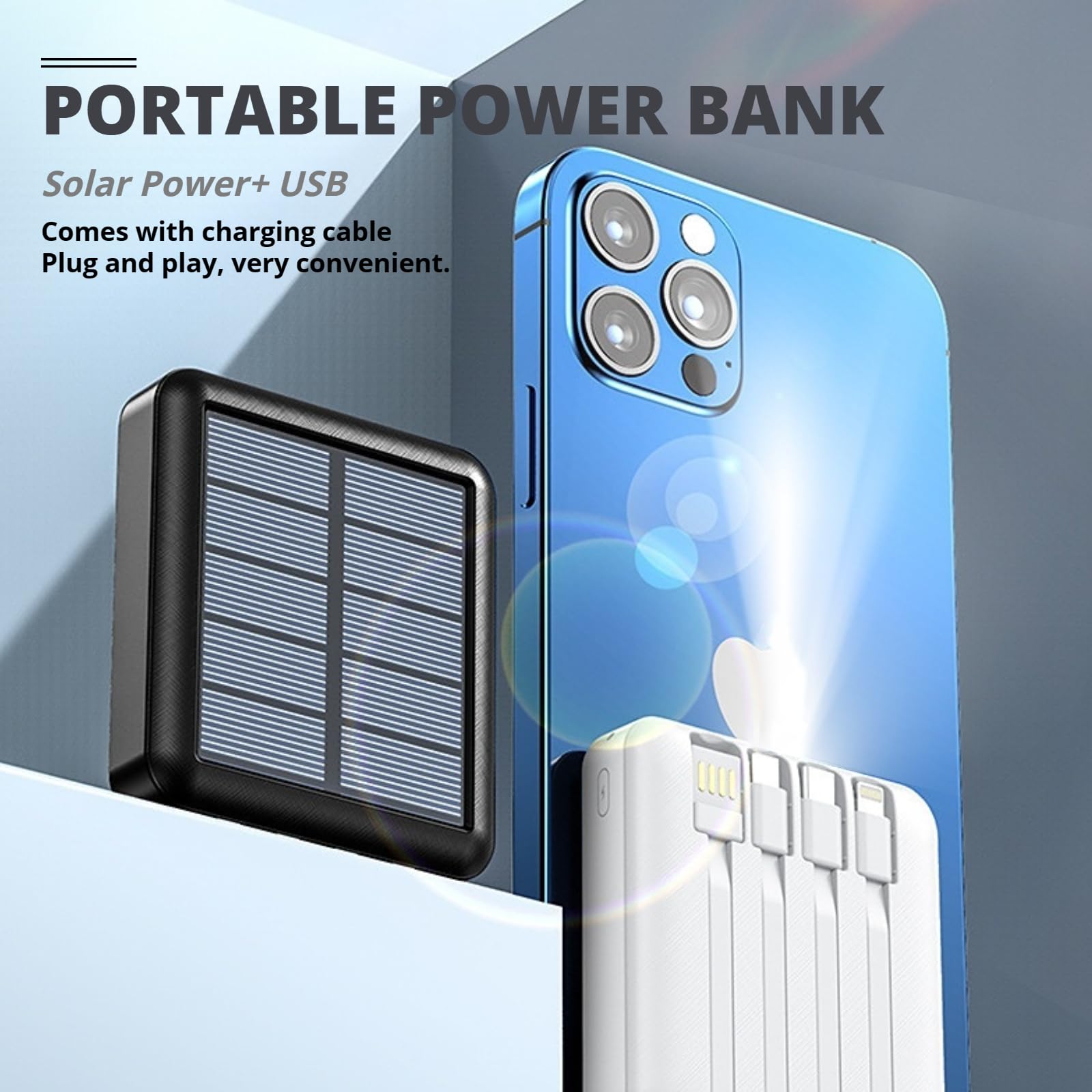 Power Bank Solare 20000 mAh - Dettaglio