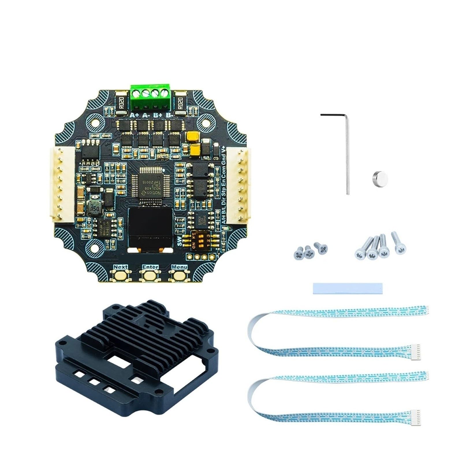 Aixinong1 SERVO57D PCBA NEMA23 Sterownik krokowy z zamkniętą pętlą Drukarka 3D Gen_L FOC Cicha(SERVO57D 485Plug MB)