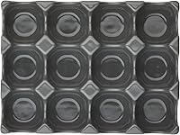 Vista 8 de Rachael Ray BandejaSoporte para huevos de cerámica de esmalte sólido, 12 tazas, gris oscuro