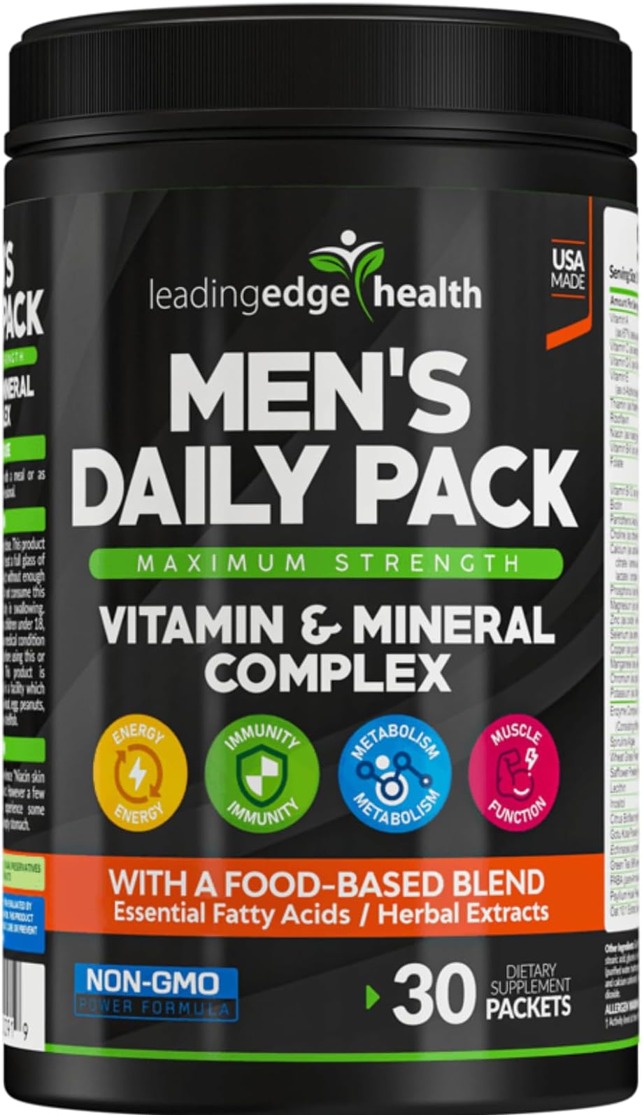 - Men’s Daily Pack - All-in-One Multivitamin for Men - 102 High-Potency Nutrients with Saw Palmetto, Omega 3-6-9 & Digestive Enzymes - Energy, Immune & Performance Support - 30 Daily Packs
