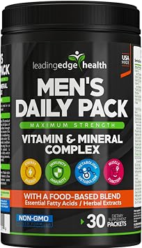 Mens Daily Pack - All-in-One Multivitamin for Men - 102 High-Potency Nutrients with Saw Palmetto, Omega 3-6-9 & Digestive Enzymes - Energy, Immune & Performance Support - 30 Daily Packs