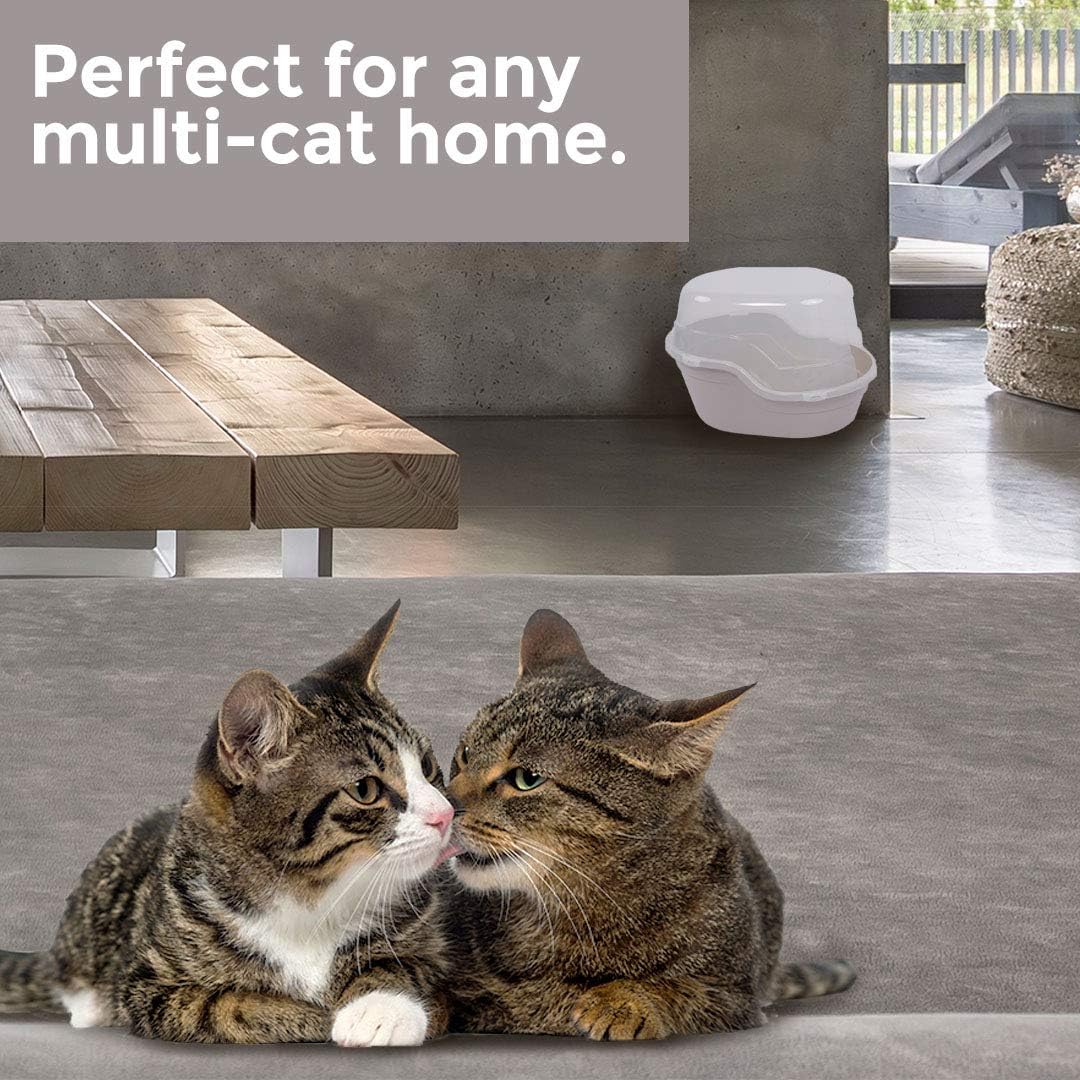 Favorite MFPS Enclosed Cat Litter Box, 25 Inch Extra Large (Beige)