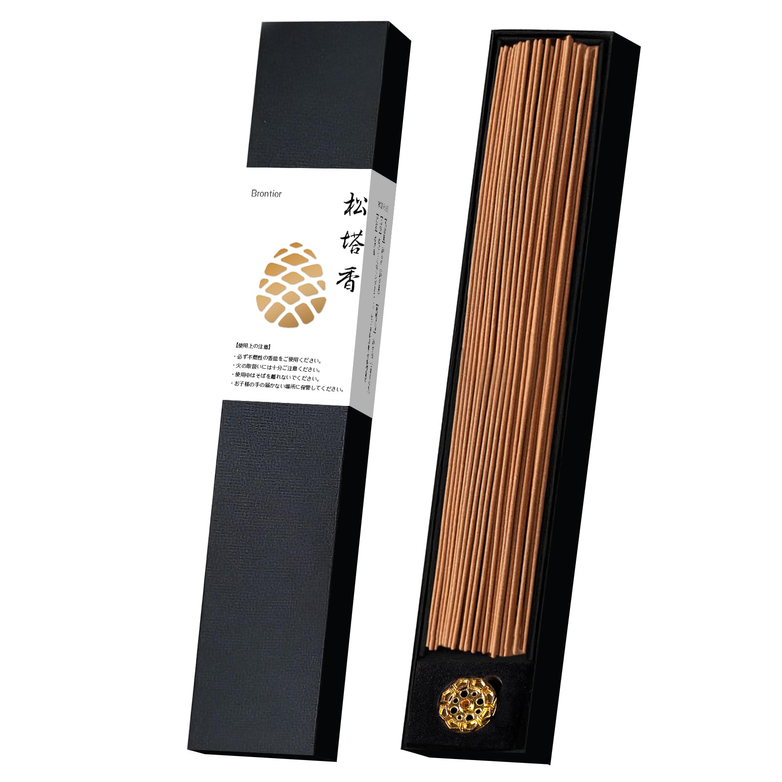 Natural Cedar Pine Incense Sticks with Holder