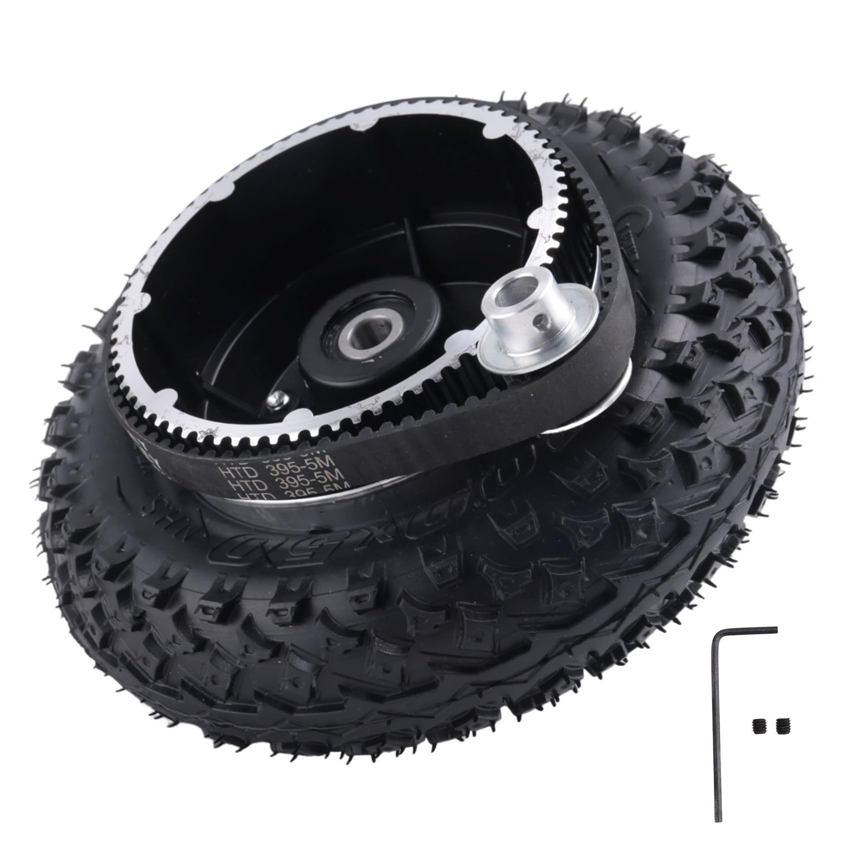 Kit de roues de skateboard électrique 200 x 50 mm pour longboard tout-terrain
