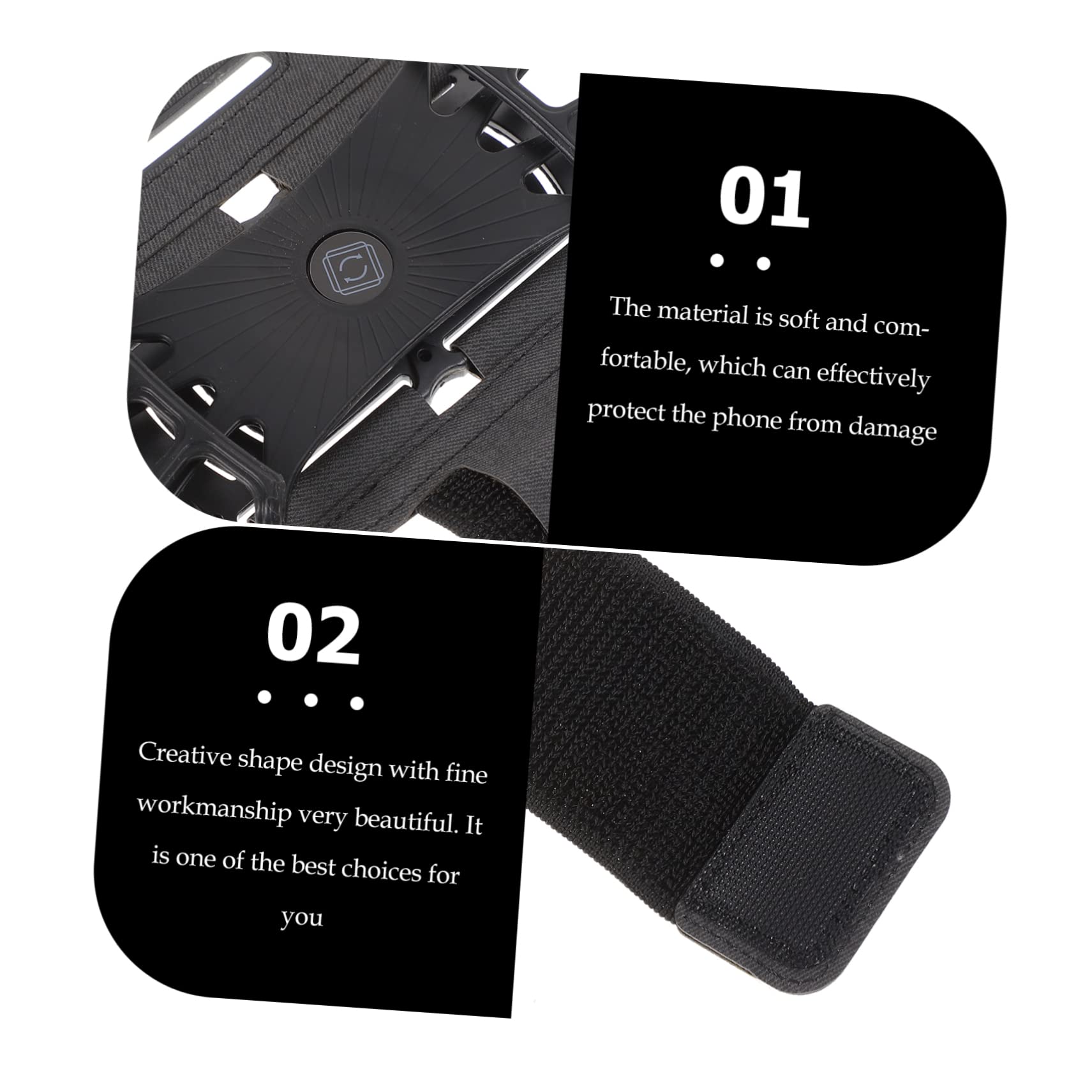 Mikikit 5kawałki Wielofunkcyjny Uchwyt Telefon Ramię z Wysokiej Elastyczności Silikonu Idealny Do Biegania Chodzenia Jazdy Rowerze i Sportów Świeżym Powietrzu