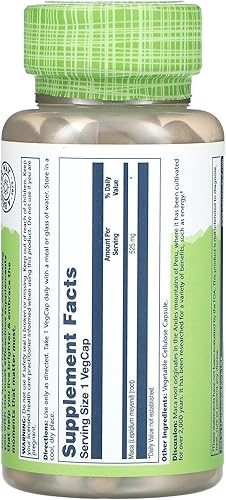 Miniatura 2 de SOLARAY True Herbs, Maca, 525 mg, 100 cápsulas vegetales