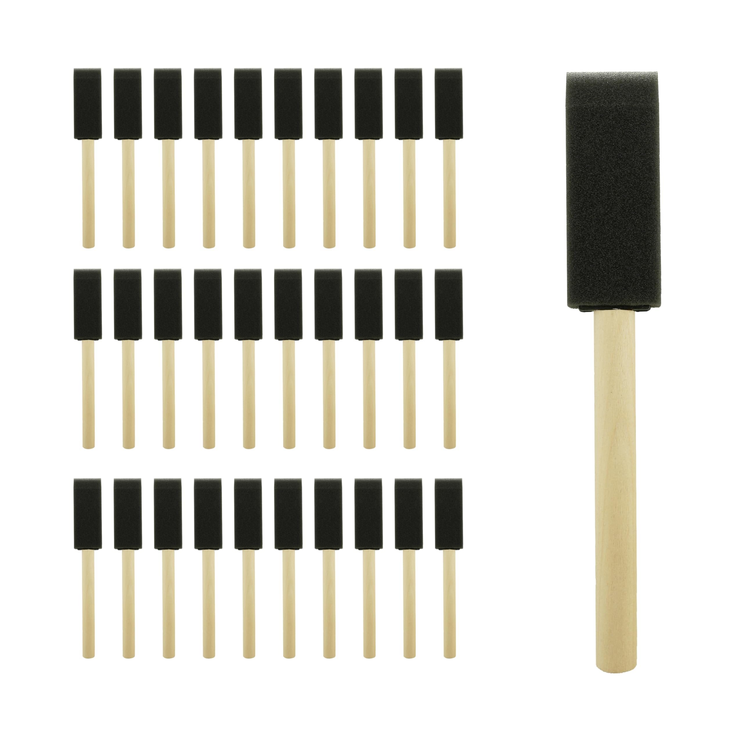 21pcs Poly Foam Brushes - High Density Foam Set -11 21pcs Poly Foam Brushes - High Density Foam Set -11