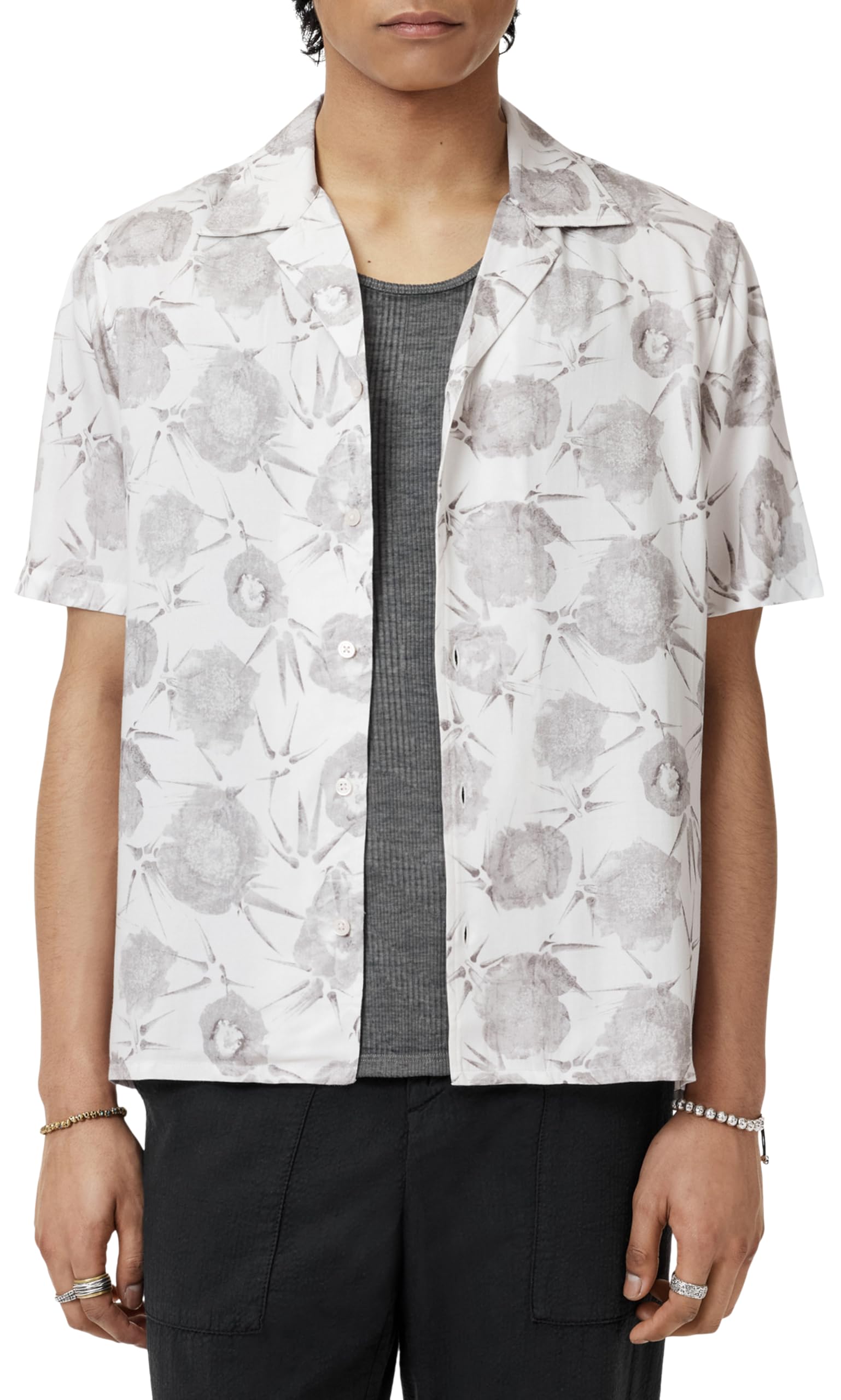 John Varvatos Men's Dan Camp Shirt