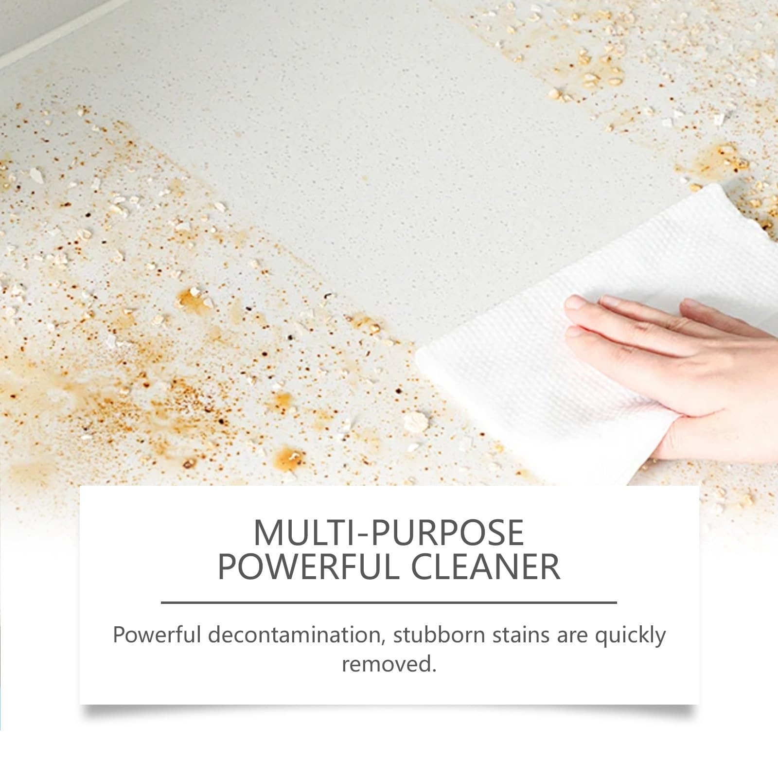 Multifunktionaler Powerful Cleaner,Edelstahlreiniger,Spülmaschinenreiniger,Ceranfeldreiniger,Natürlicher Kokosöl Fleckenentferner,Ölfleckentferner Für Küche,Stellt Glanz Wieder,260g(5 Stück)