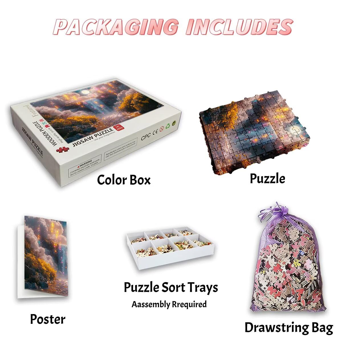 5000 sztuk puzzli dla dorosłych, puzzle marzeń dla dorosłych, 5000 sztuk, jesienna łamigłówka, wymagająca gra dla całej rodziny, klasyczne drewniane układanki, odpowiednie do dekoracji wnętrz