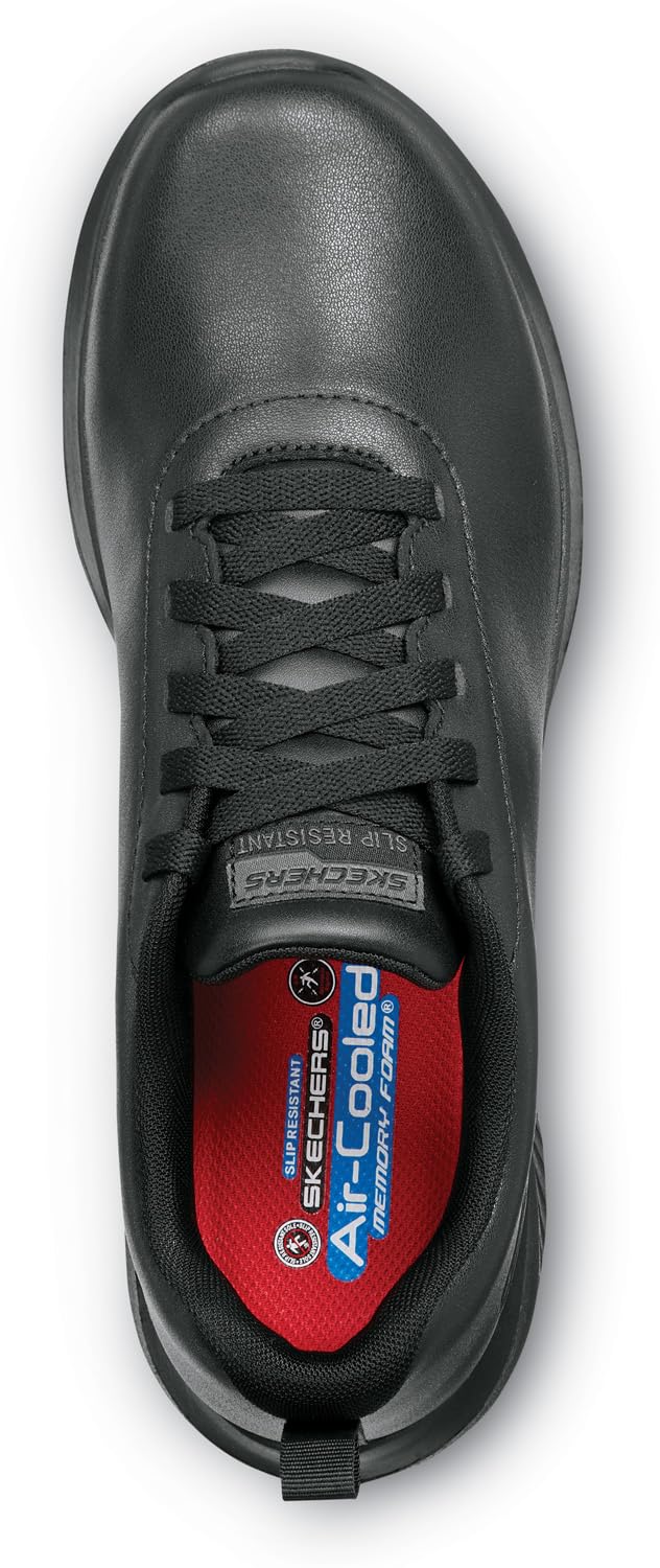 Skechers Work Ultra Flex 3.0, Eric, Zapatos de trabajo para hombre, puntera suave, EH, MaxTrax antideslizante, Oxford, zapatos de trabajo