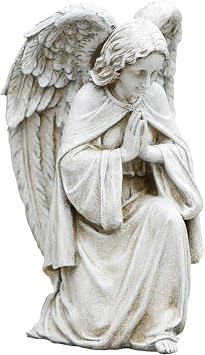 Avalon Gallery Garden Statue - Indoor/Outdoor Memorial Sculpture for Home or Church, 12" Tall, Praying Angel