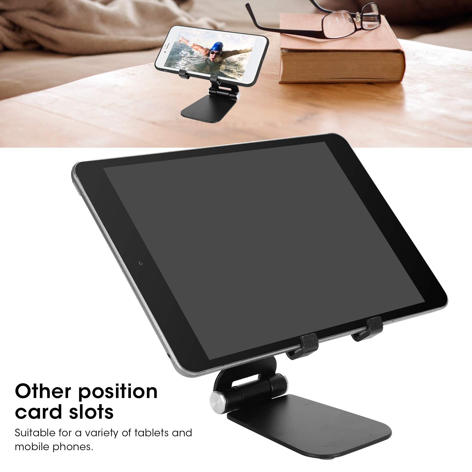 Supporto Telefono Regolabile Per Scrivania - Pieghevole, Angolo E Altezza Aggiustabili | Compatibile Con Tutti I Cellulari - Foto 6