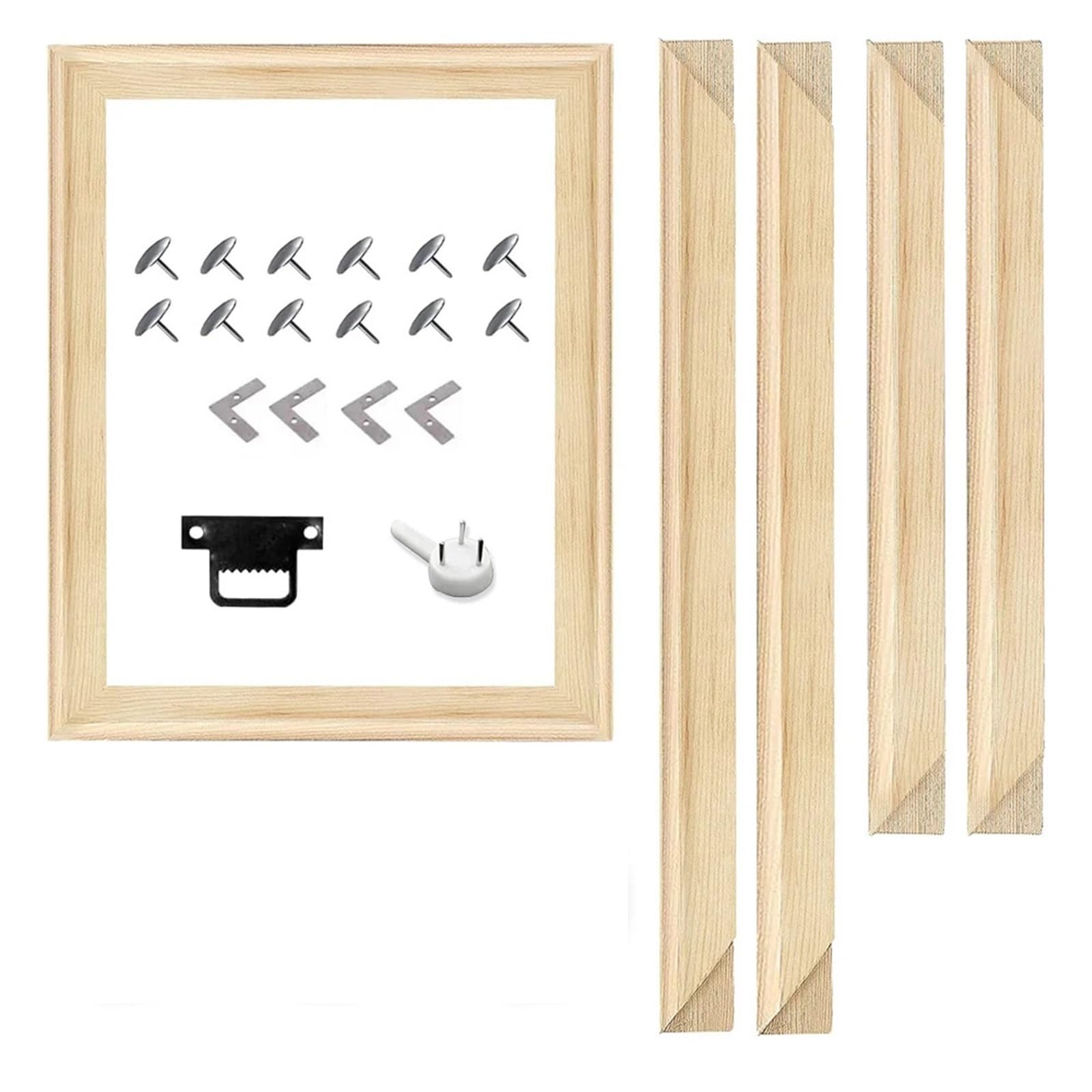 photo frame kits DIY Wood Canvas Stretcher Bars,Removable Frames Kit-Easy to Assemble,Wooden Kit for Oil Painting,Diamond for crafts party school projects(40x50cm)