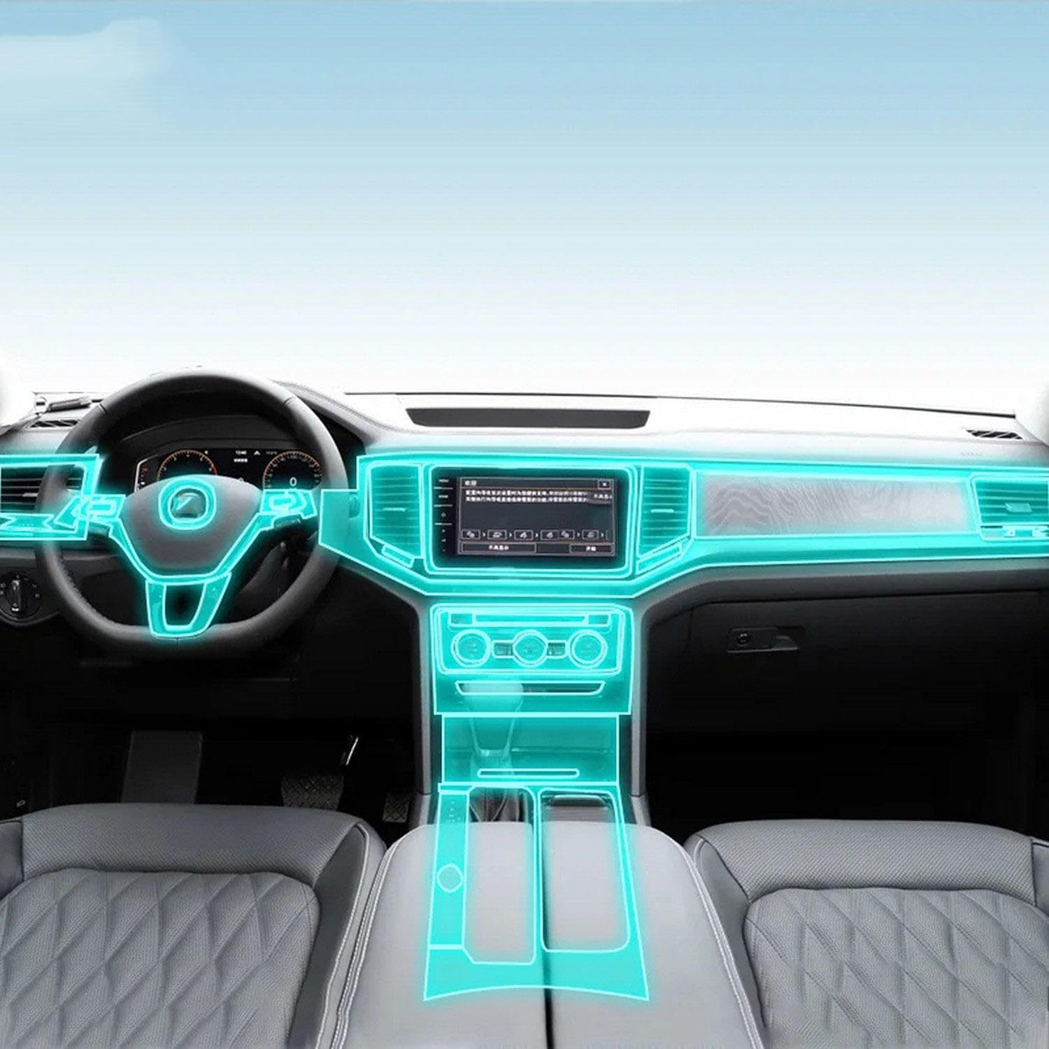 Évitez les rayures sur l'écran de navigation grâce au film TPU pour Volkswagen Atlas