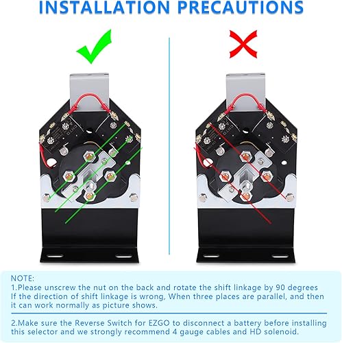 Miniatura 5 de EZGO - Conjunto de interruptor de avance y retroceso para carrito de golf TXT 1994--up OEM 73036G170578G1