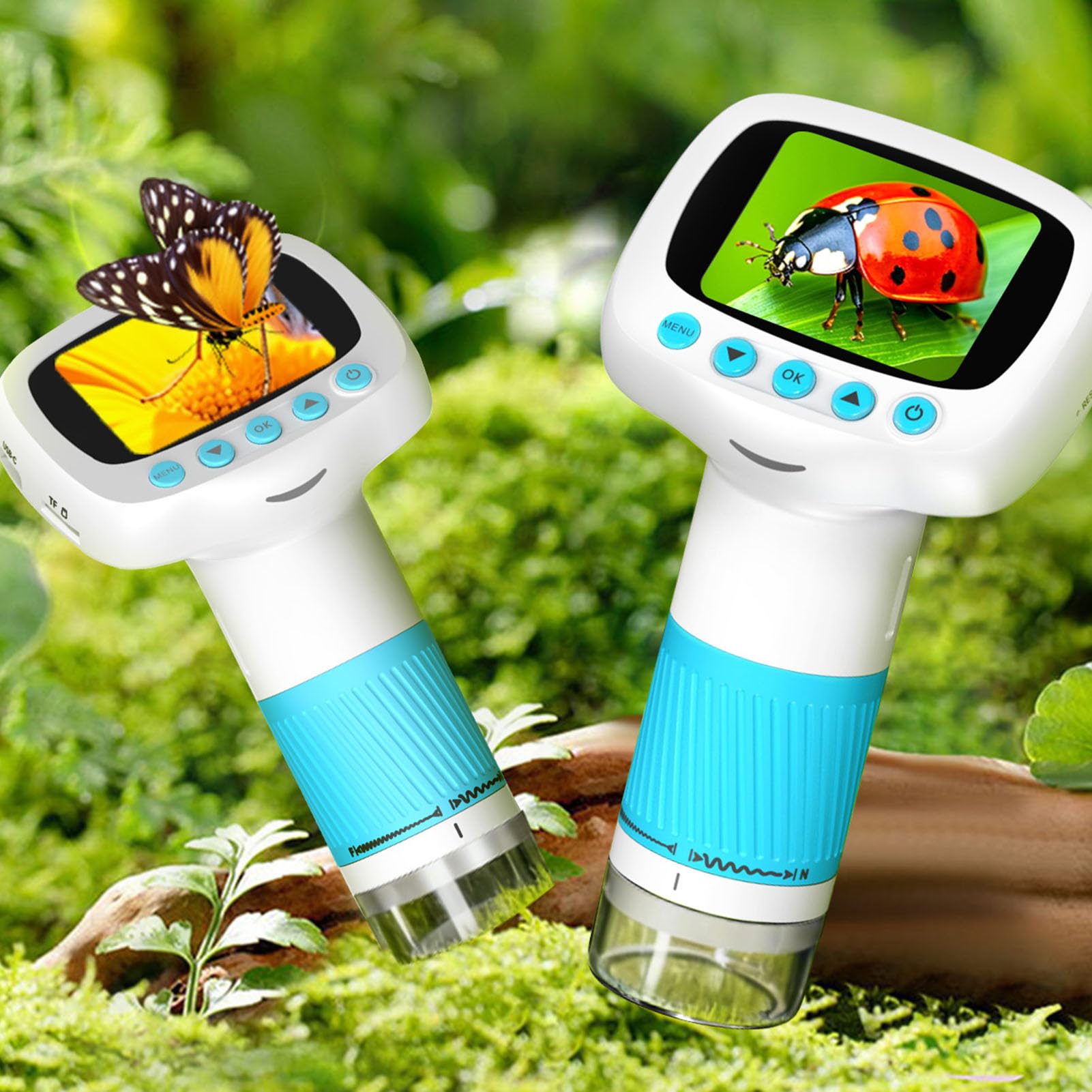 Tbest Microscopio para Niños con Aumento de 50-1000X
