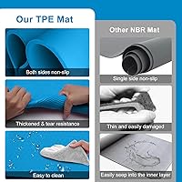 Vista 2 de Tepemccu - Barras horizontales extensibles de entrenamiento con altura ajustable para gimnasia infantil, travesaño infantil plegable Azul con estera