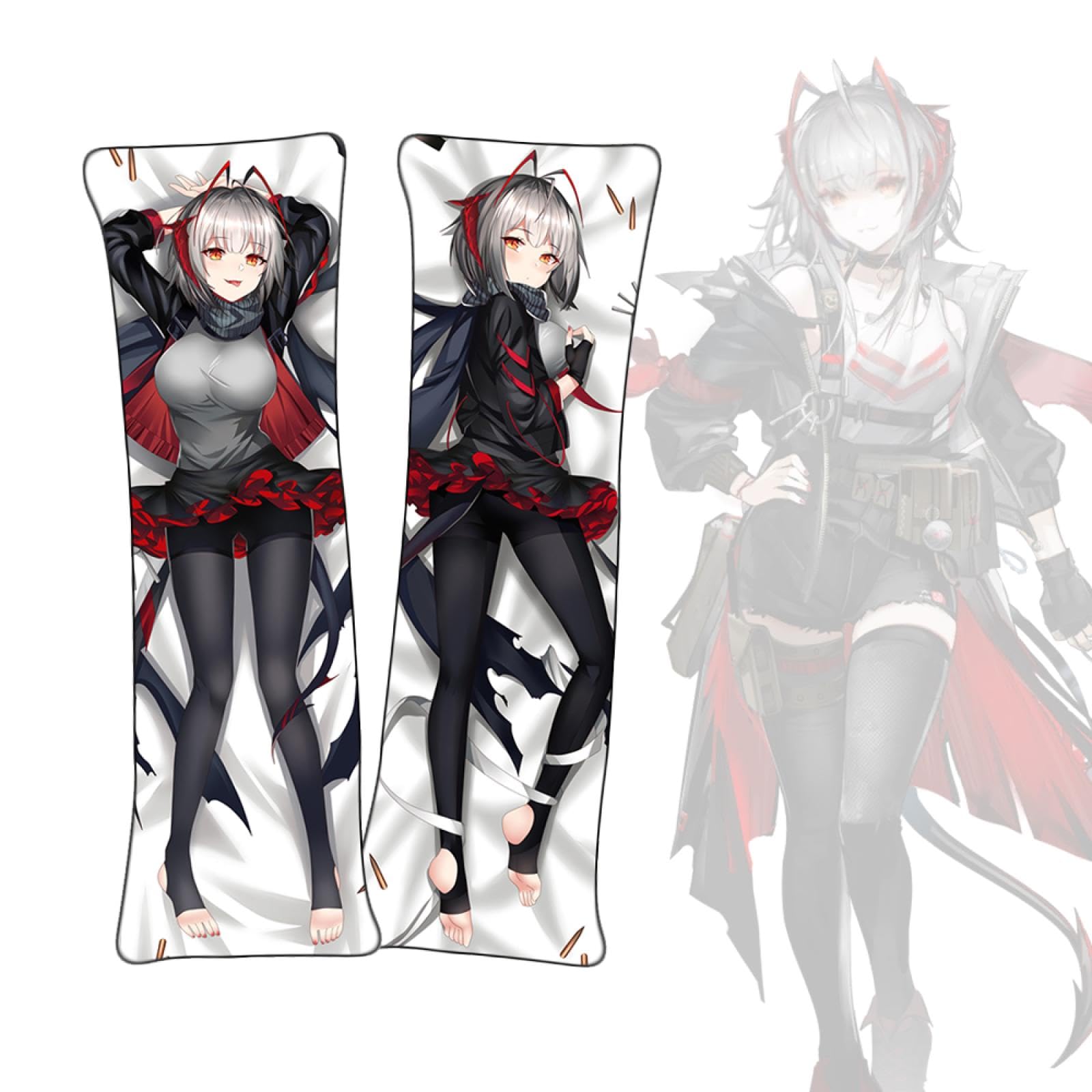 FDSAD Dakimakura Arknights W Anime Dakimakura Life-Size Double Sided Body Pillow Cover