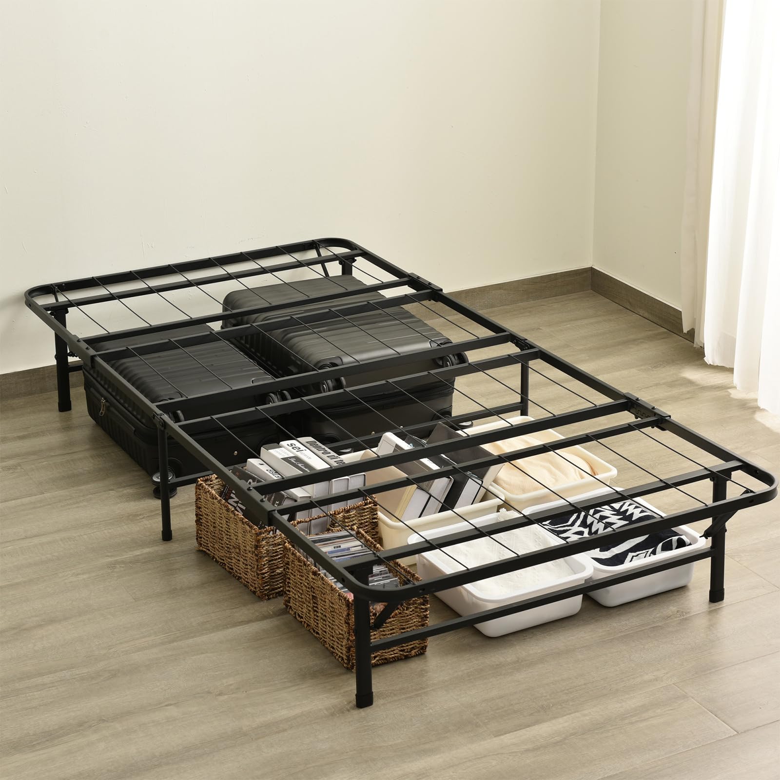 Amazon.co.jp: パイプベッド シングル 折りたたみベッド 収納