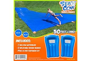 Blue Sea Cow Giant Backyard Waterslide 50 Foot: The Perfect Summertime Thrill for Adults