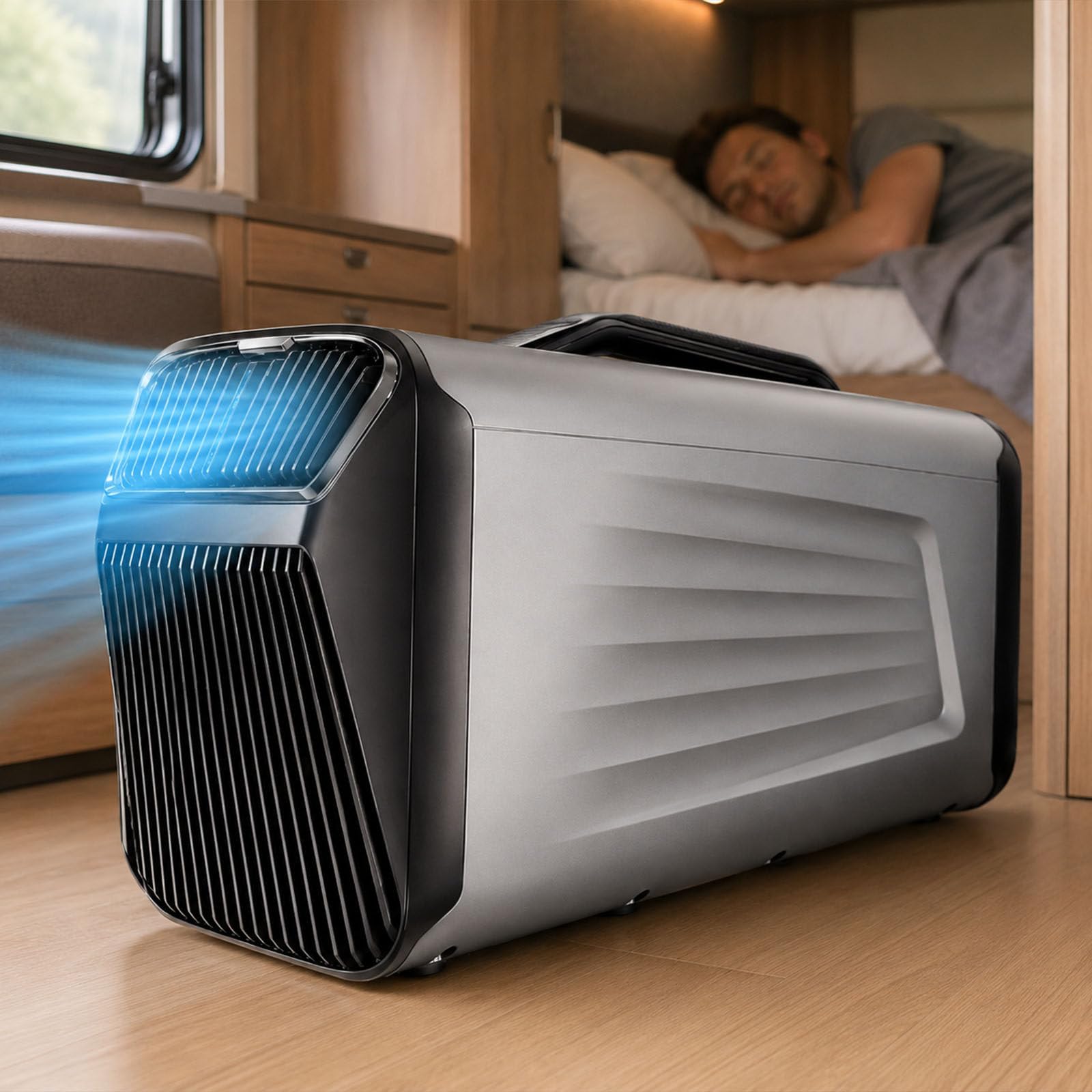 Climatiseur Portable Réversible (Chaud Et Froid),Climatiseur Mobile Black