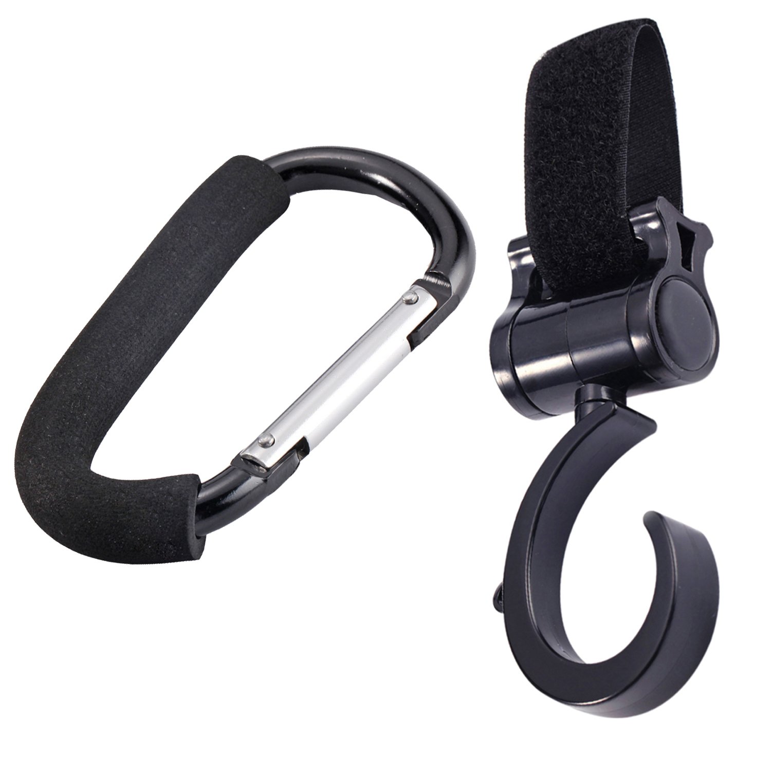 Stroller Hook Bundle Set 2 Pack, Giant Clip On Stroller