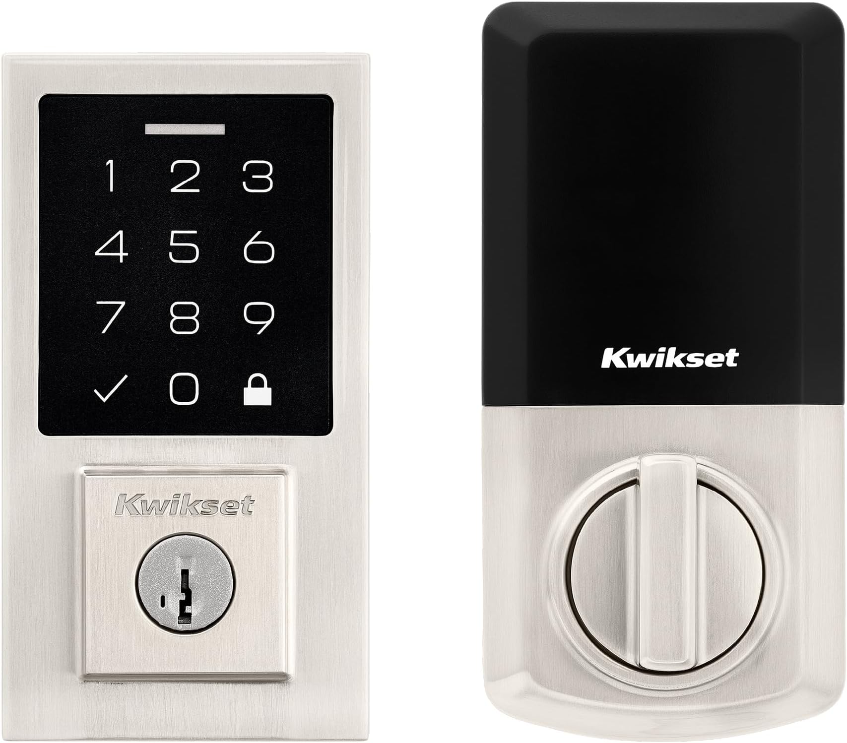 SmartCode 270 Keyless Entry Electronic Touchpad Deadbolt Door Lock with Auto-Lock, Custom User Codes, Advanced Security in Satin Nickel Contemporary