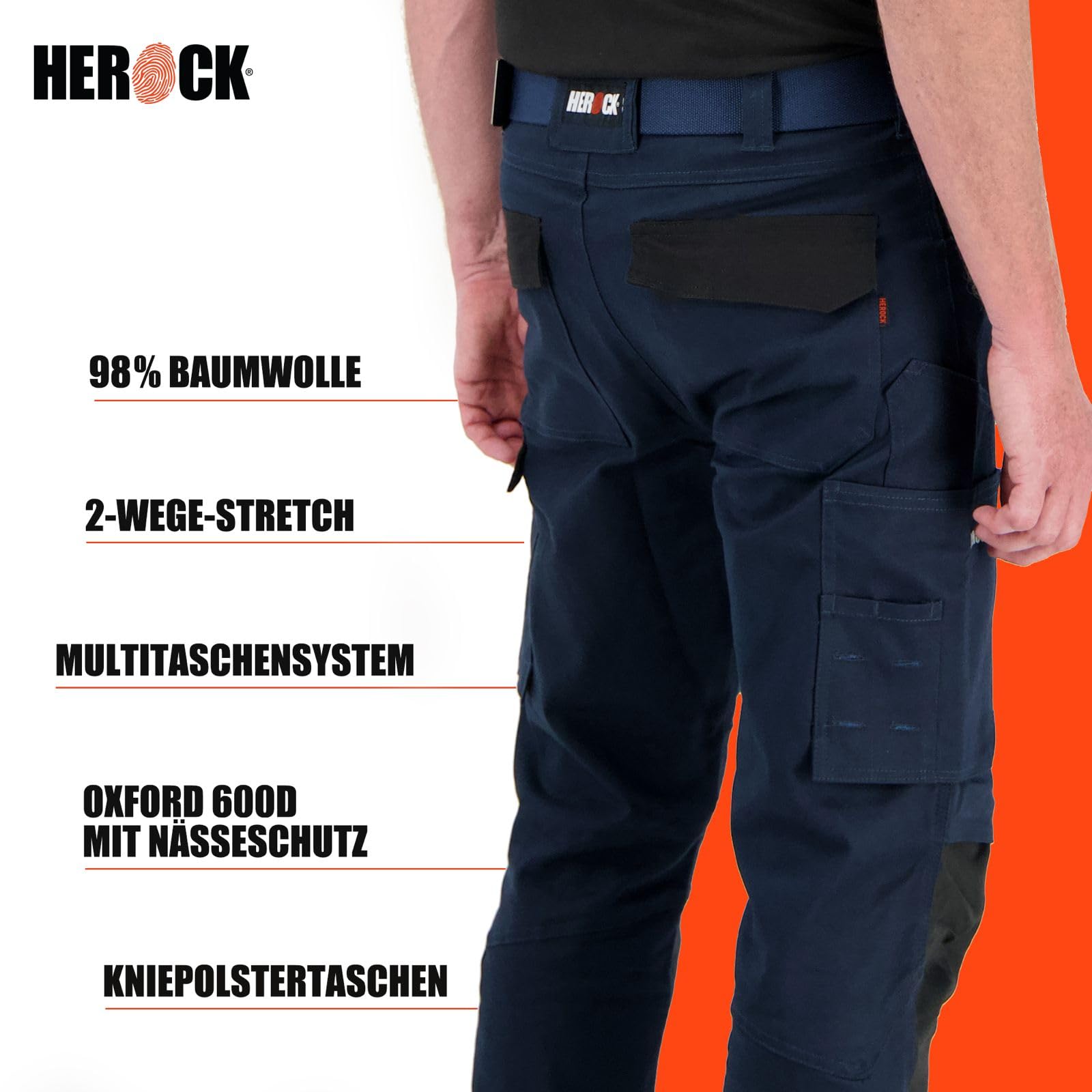 Herock Spodnie Dero Szary/Czarny