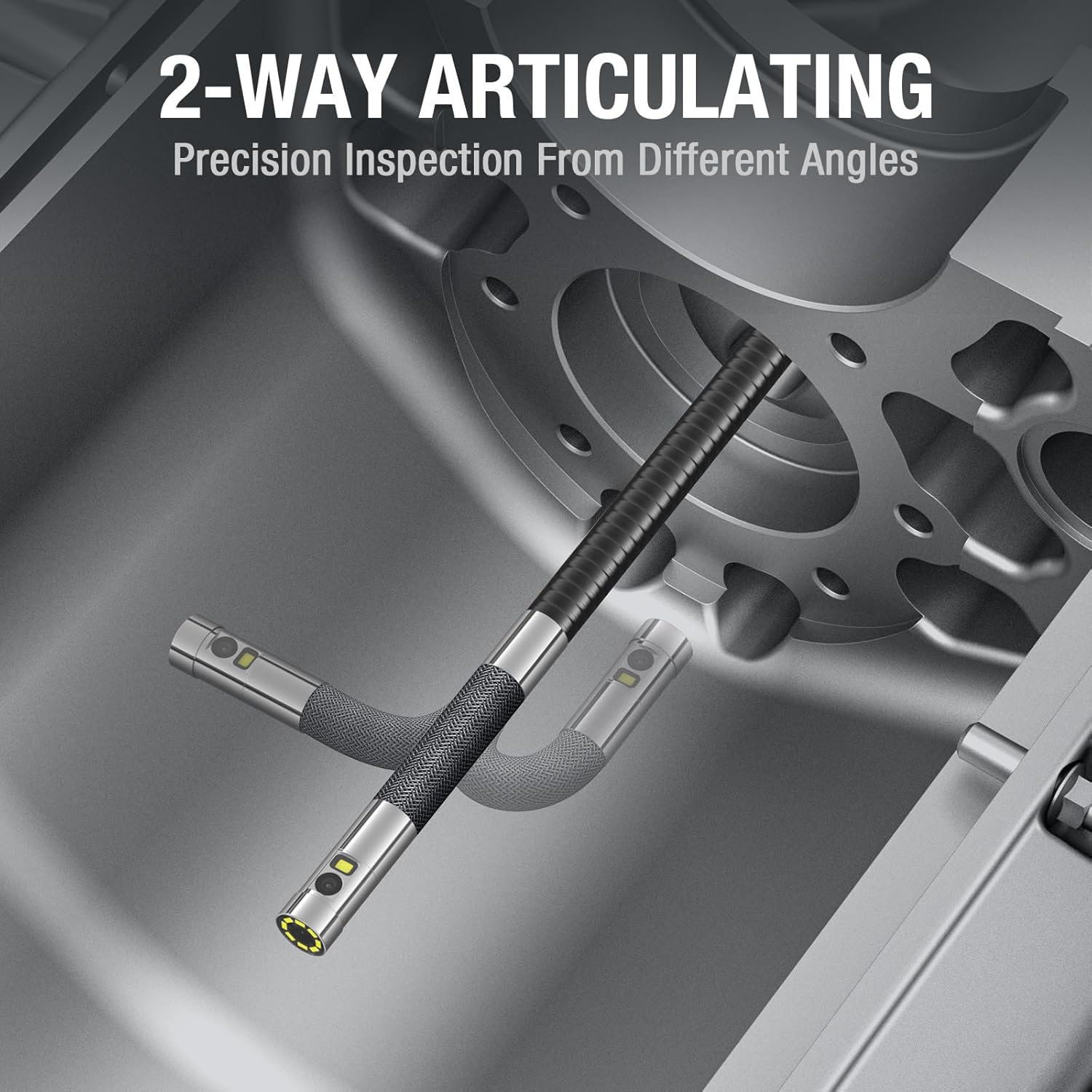 Dual Lens Articulating Inspection Camera, Teslong 4.5'' IPS Endoscope Inspection Camera with Articulated Probe, Flexible Borescope with Light for Wall/Automotive/Engine Inspect (1.55 Meter/8.5mm) 4 71lZvjwz1ML. AC SL1500