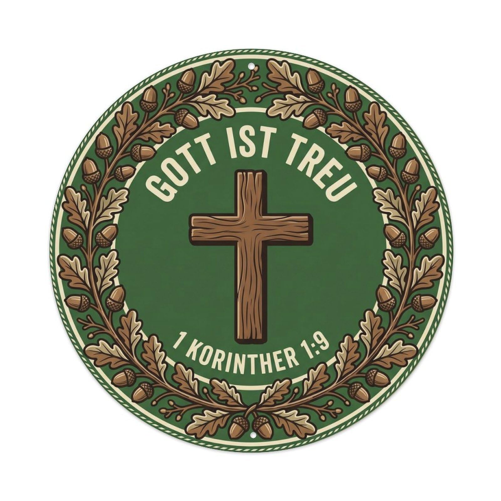 Gott Ist Treu Reliable Metal Tin Sign
