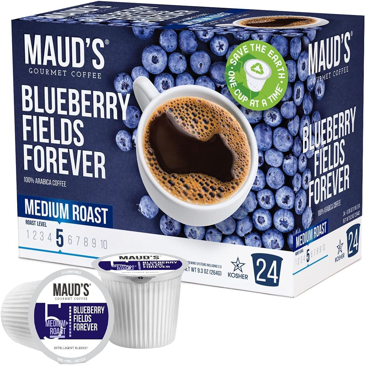 Green Mountain Coffee, Wild Mountain Blueberry, Single