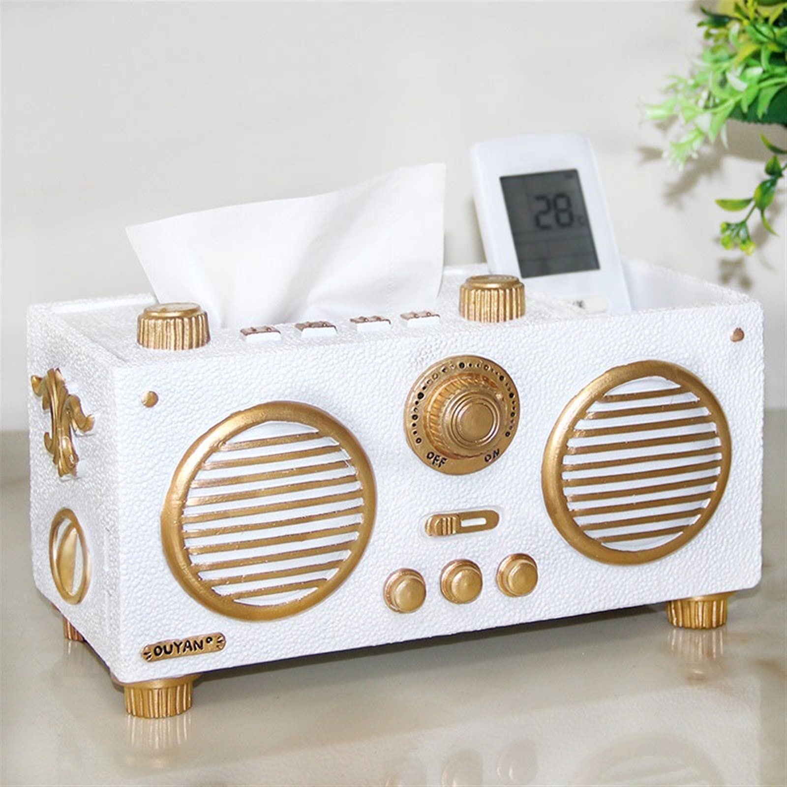 Portafazzoletti Multifunzionale Scatola di tessuto for modellazione creativa Scatola di immagazzinaggio del telecomando del desktop Tavolino da caffè Ornamenti decorativi Scatola di carta da disegno O