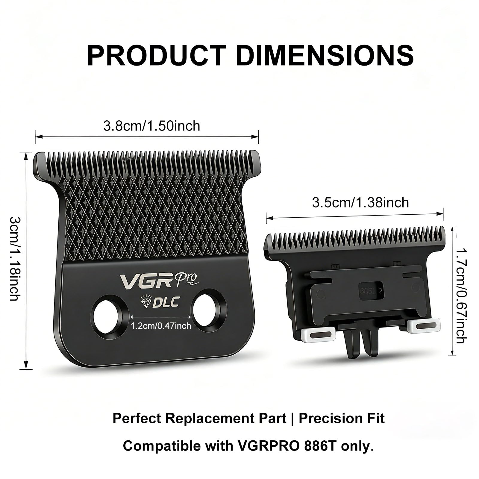 Amazon.com: VGRPRO Professional Hair Trimmer Replacement Blade Set