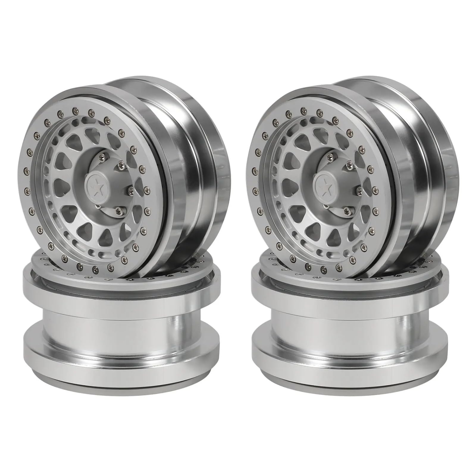 Mozzo Ruota CNC 2.9 Beadlocks Per Axial Per Wrangler 1/6 Parti RC Parti Auto