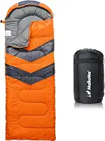 MalloMe Sacos de dormir para adultos e crianças - Saco de dormir ultraleve para caminhadas, clima frio e quente - leve e compacto, verão e inverno - meninas meninos 1 e casal 2 pessoas