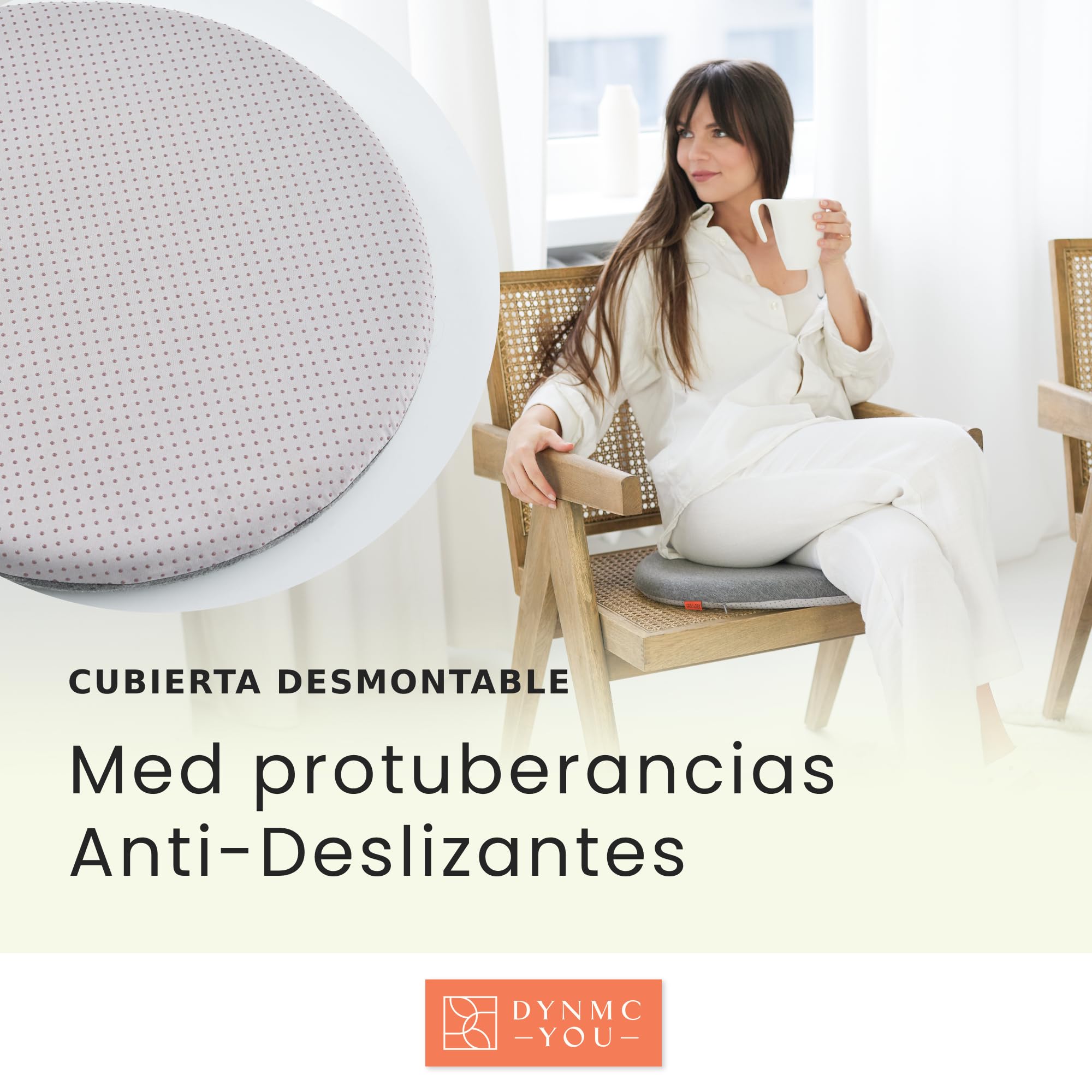 Cojin Outdoor para Silla Jardin & Balcón - Cojín Grueso Memory Foam 40x40 cm - Cómodo Antideslizante Estable - Pack de 2 o 4 Unidades Elegible - Comedor Cocina Salón Interior Casa Terraza - OEKO-TEX