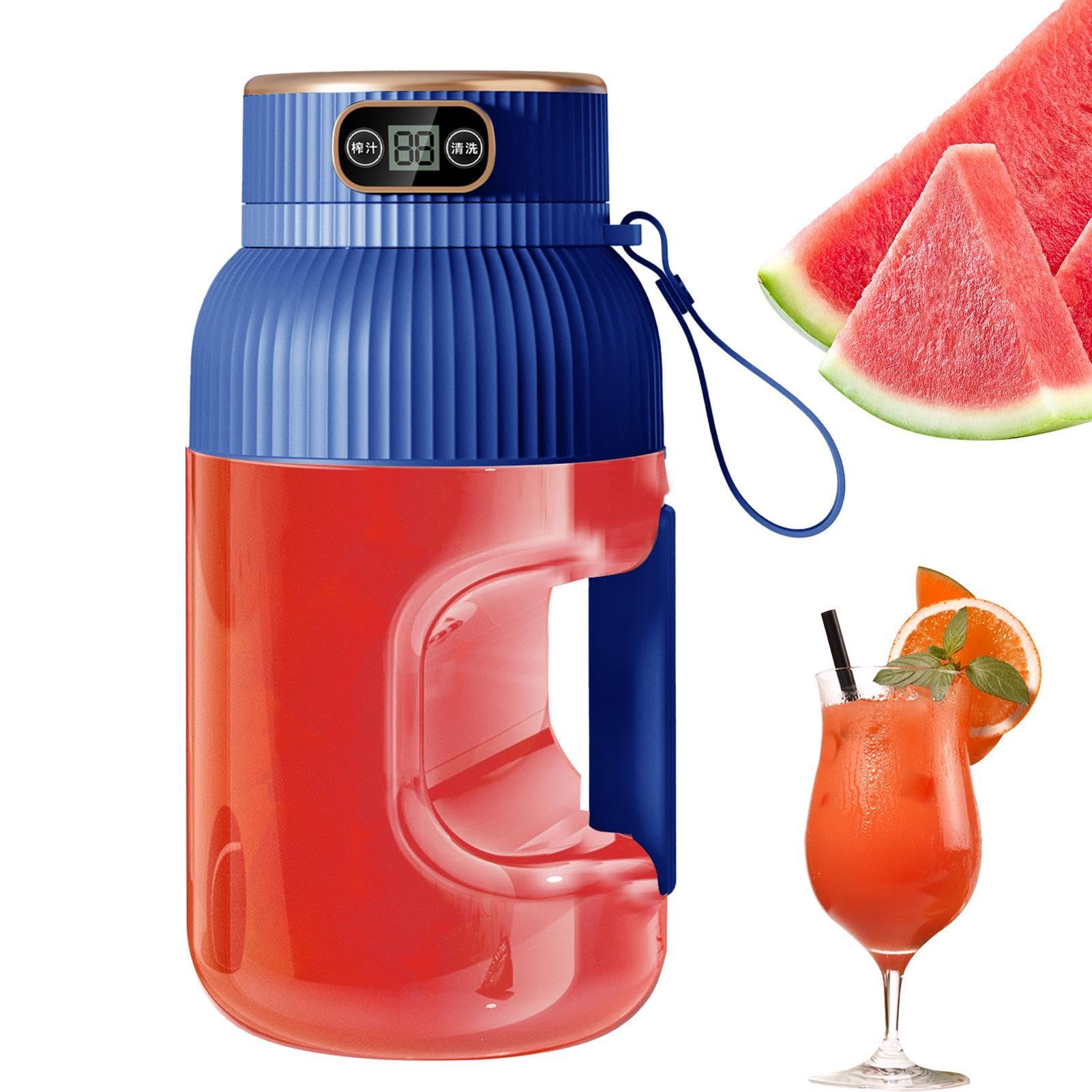 Mixeur portable rechargeable multifonctionnel 1200 ml avec bouteille nomade intégrée