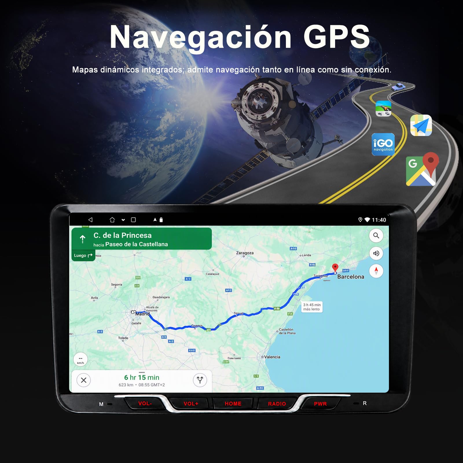 Radio Android 15 VW Multivan T5 T6 2009 – 2019, 9 Pulgadas, 2 DIN, 4+64GB